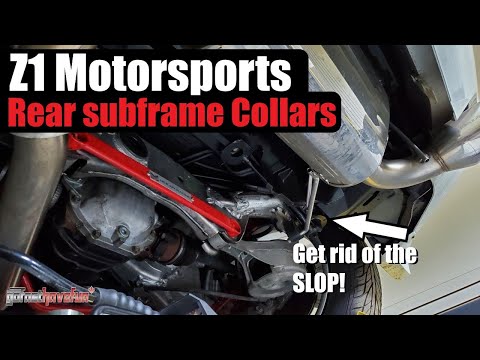 Z1 Motorsports Nissan 350Z, 370Z / Infiniti G35 & G37 Rear Sub Frame Collar INSTALL | AnthonyJ350