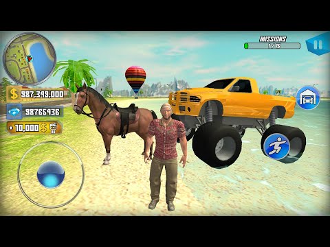 Monster Truck Horse and other Vehicles Open World Simulator - Android IOS Gameplay.