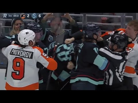 Seattle Kraken Vs Philadelphia Flyers End Of Game Scrum #Request