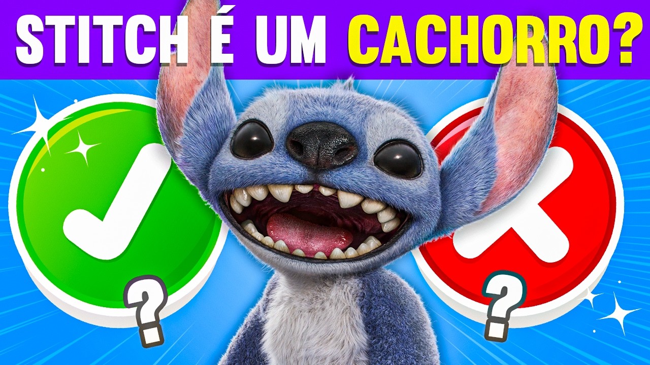 🐨 SUPER QUIZ LILO E STITCH 2025 💙 Desafios Visuais do Filme 👀 Prove que é um verdadeiro fã