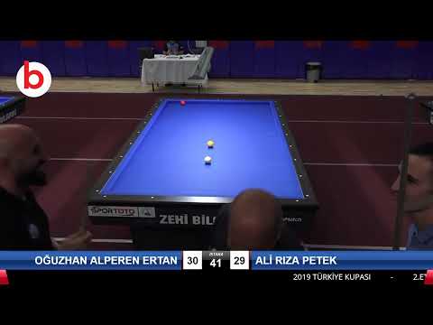 OĞUZHAN ALPEREN ERTAN & ALİ RIZA PETEK Bilardo Maçı - 2019 TÜRKİYE KUPASI 2.ETAP ERKEKLER-3.ÖN ELEME