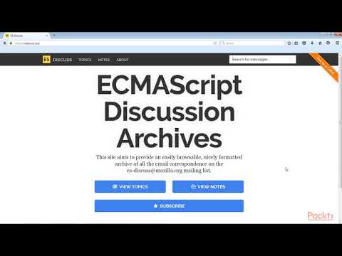 Learning ECMAScript 2017 Participating in ECMAScript | packtpub com