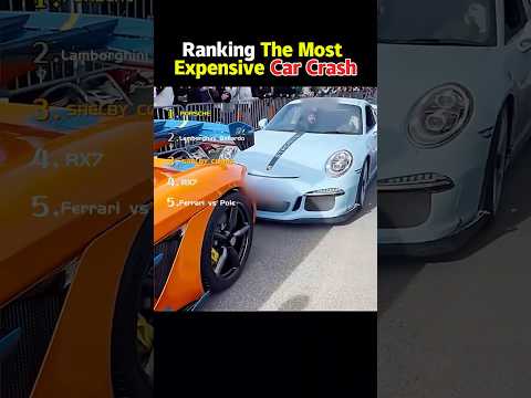 Ranking The Most Expensive Car Crash👀 #shorts #shortvideo #viral #supra #usa