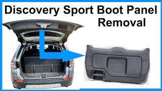How To Remove The Interior Tailgate Boot Panel on a Land Rover Discovery Sport L550