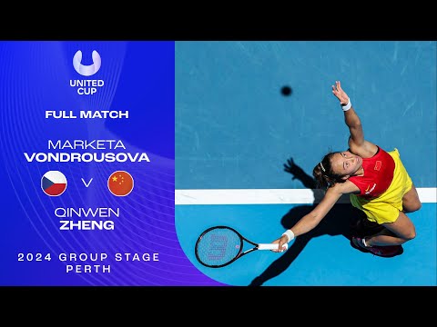 Marketa Vondrousova v Qinwen Zheng Full Match | United Cup 2024 Group E
