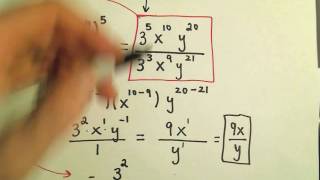 Applying the Rules of Exponents - Basic Examples #3