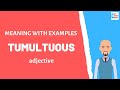 Tumultuous | Meaning with examples | My Word Book