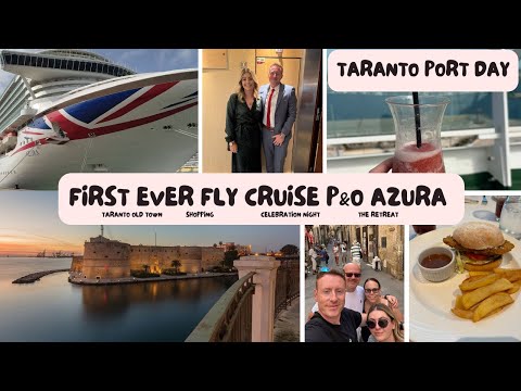 P&O FLY CRUISE | Exploring Taranto on P&O Azura | SHOPPING | CEELBRATION NIGHT