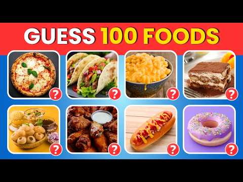 Guess 100 Foods in 3 Seconds Each 🍔🍕 | Food Quiz Challenge