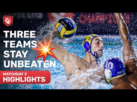 CNAB, FTC and Novi Beograd Win Again ⚡️ | Matchday 3 Highlights | Water Polo Champions League