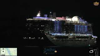 AIDAnova passiert Grauerort | Kreuzfahrtriese auf dem Weg nach Rotterdam