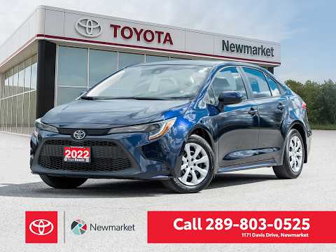 2022 Toyota Corolla LE CVT in Blue for sale at Newmarket Toyota in Newmarket, ON