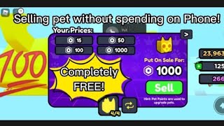 Pet Posse, How to sell pet for FREE on Phone tutorial!