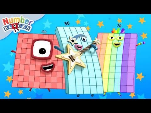 BIG Numbers - Counting to 100 | Learn to count 123 | Maths for Kids | @Numberblocks