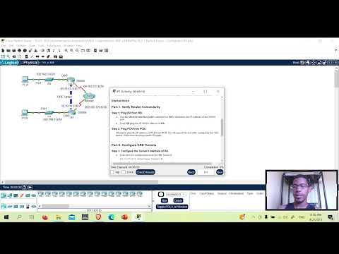 19.2.1 - Configure GRE | Packet tracer