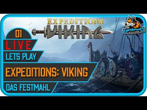 LIVE Let's Play: Expeditions Viking | #01 Das Festmahl (Roleplay / Playthrough / deutsch)