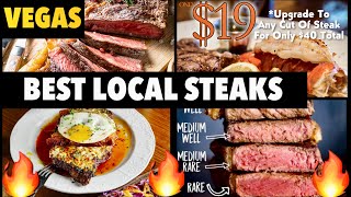 BEST STEAK HOUSES in VEGAS For 2023, Local Edition 🔥#vegaseats #vegasfood #vegas