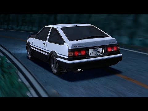 Takumi Drives the Repaired '86 (Initial D Fifth Stage)