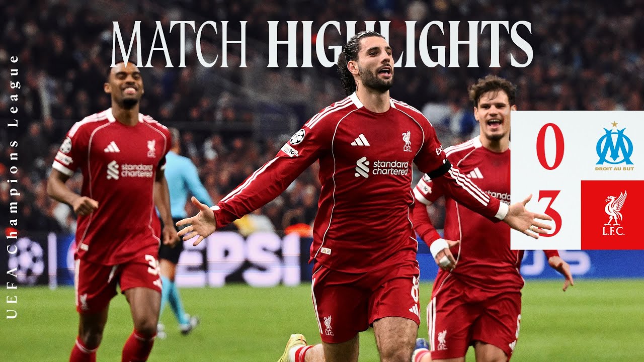 Olympique de Marseille 0 - 3 Liverpool FC highlights
