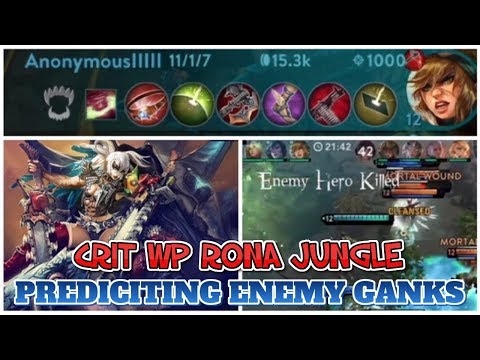 PREDICTING ENEMY GANKS INSANE DAMAGE CRIT WP RONA JUNGLE - RANKED VAINGLORY 5V5 4.2 TIPS