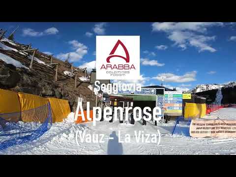 Seggiovia Alpenrose (Vauz - La Viza) #arabba #dolomitisuperski #chairlift