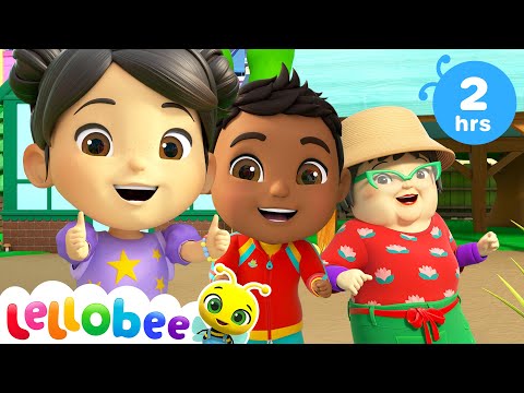 Fun Games on the Farm Song! | 🐝 PRESCHOOL PLAYHOUSE 🐝 | Lellobee Kids Karaoke