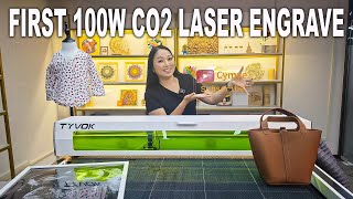 THE MOST POWERFUL! Tyvok K1 Pro 100w CO2 Laser engrave