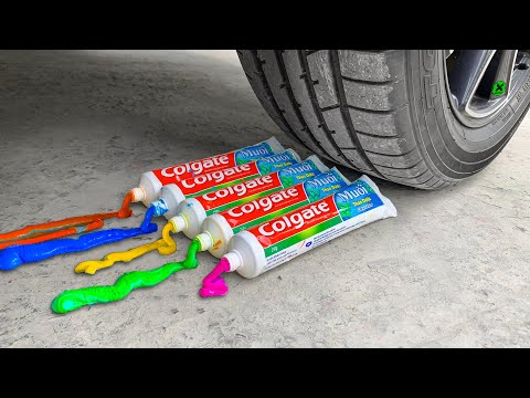 ⚡ Funny Crushing Experiment Jelly Toothpaste vs Car! Crushing Crunchy, Soft Things with Car! 💦