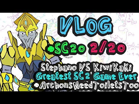 Zoltan's Vlog Ep2: #SC20  2/20 - Greatest SC2 Game Ever - Stephano VS Kiwikaki