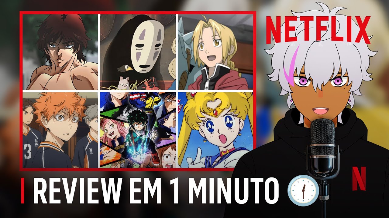 Ele teve apenas 1 MINUTO para julgar esses 11 animes! | React | Netflix Brasil