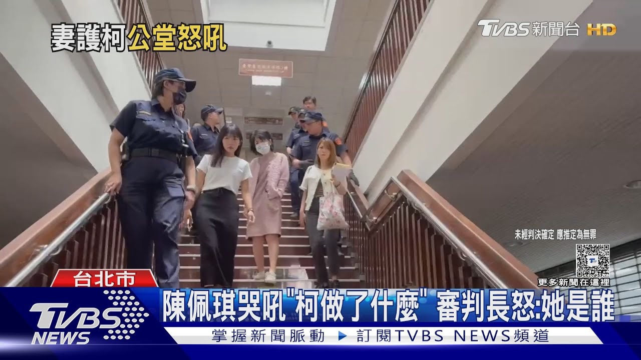 陳佩琪哭吼「柯做了什麼」 審判長怒:她是誰