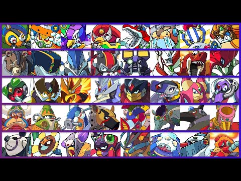 Megaman X (X4 - X8) - Boss Intros Full HD [Japanese Version]