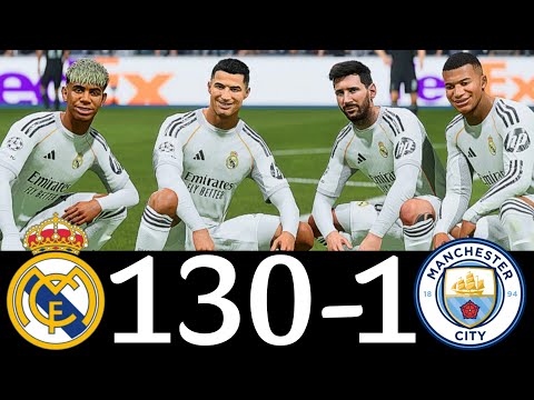 FIFA 26 - RONALDO MESSI MBAPPE YAMAL | ALL STARS | REAL MADRID VS MANCHESTER CITY | UCL LIVE
