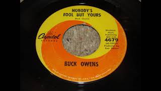 Buck Owens "Nobody's Fool But Yours" Original 1962 45 RPM Record