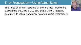 1.6 Error Propogation