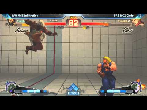 [EVO 2012 SSFIV AE] WW MCZ Infiltration (Akuma) vs DRS MCZ Chris (Ken)