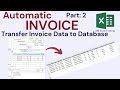 Automatic Invoice In Excel Part 2 Transfer Invoice Data To Sales Database