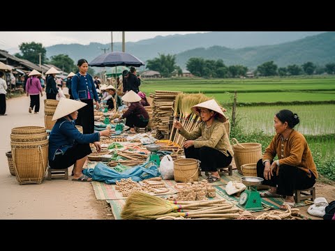 Morning Life at a Traditional Market in Hanoi, Vietnam | Local Daily Life