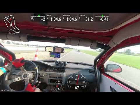 VTEC Cup Tor Łódź 2023, hot lap Honda Civic 1:04