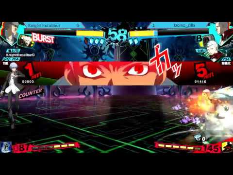 P4AU Netplay Tourney Grand Finals - Knight (Narukami) vs DomoZilla (Akihiko)