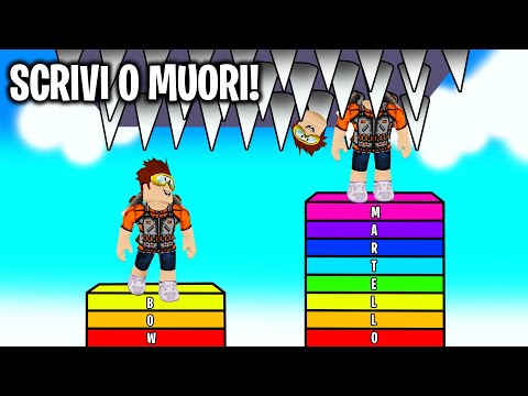 SCRIVI LA PAROLA PIÙ CORTA PER VINCERE SU ROBLOX