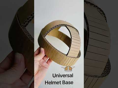 Helmet base from cardboard allows you to build a headpiece of any complexity or size. #diyhelmet