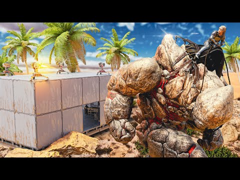 Taming Our First Rock Golem & Then Raiding With It! - ASA ARKpocalypse | S2 EP. 5