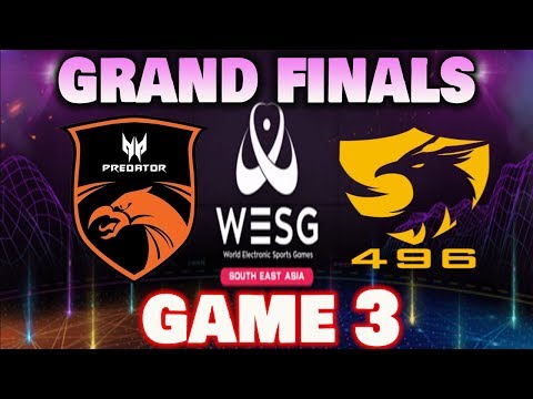 TNC PREDATOR VS 496 GAMING GAME 3 WESG 2019 SEA Finals