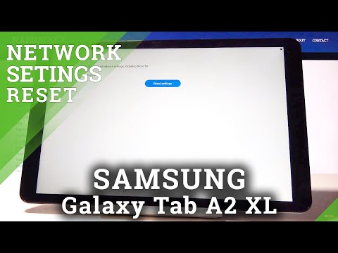 How to Reset Network Settings in SAMSUNG Galaxy Tab A2 XL - Restore Network Defaults