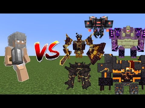 Perun(Salmon's Genesis) Vs L_Ender Cataclysm Bosses - Minecraft Mob Battle