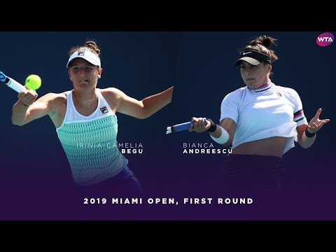 Irina-Camelia Begu vs. Bianca Andreescu | 2019 Miami Open First Round | WTA Highlights