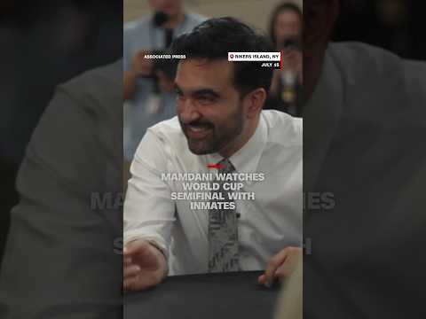 Mamdani watches World Cup semifinal with inmates