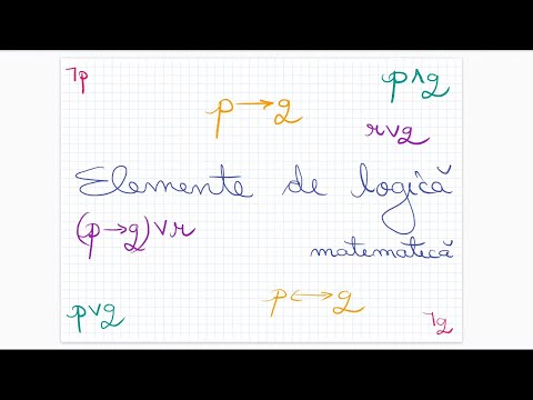 Elemente de logica matematica - Clasa a IX-a