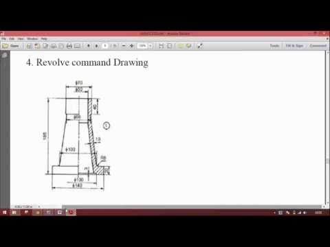 (REVOLVE  part1) in creo parametric (2.0/3.0/5.0)